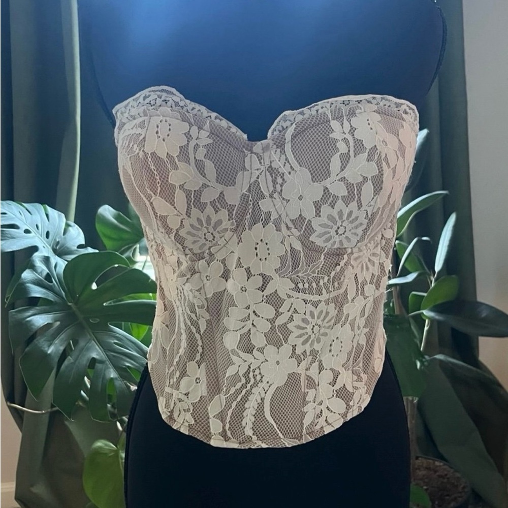 Ivory Bustier Top